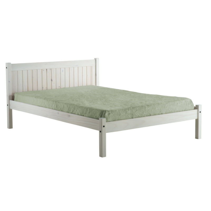 Birlea Rio 4ft 6in Double Bed Frame, White Washed