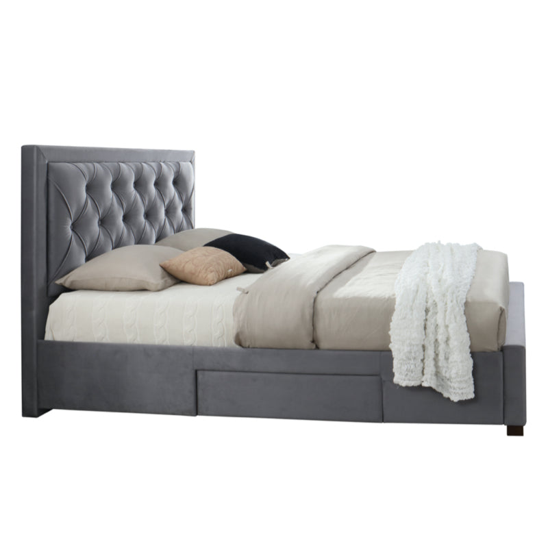 Birlea Woodbury 5ft Kingsize Bed Frame, Grey