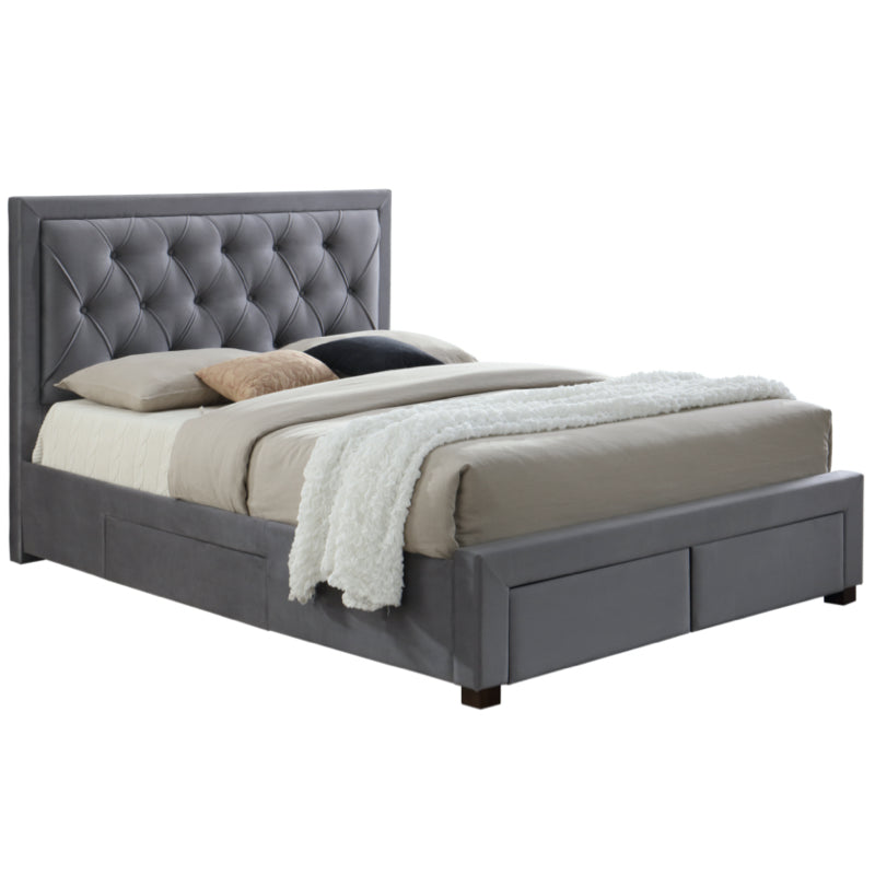 Birlea Woodbury 6ft Super Kingsize Bed Frame, Grey