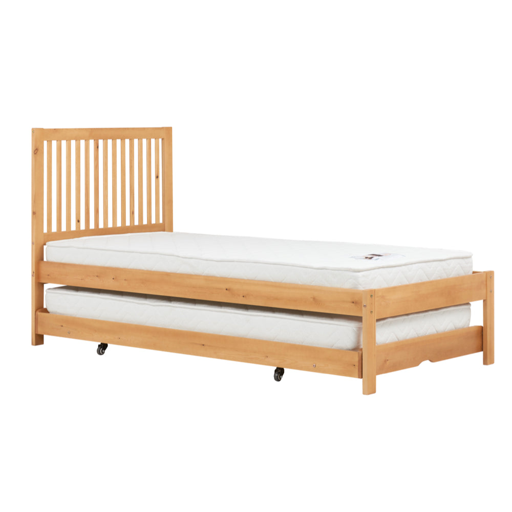 Birlea Buxton 3ft Single Guest Bed Frame, Honey Pine