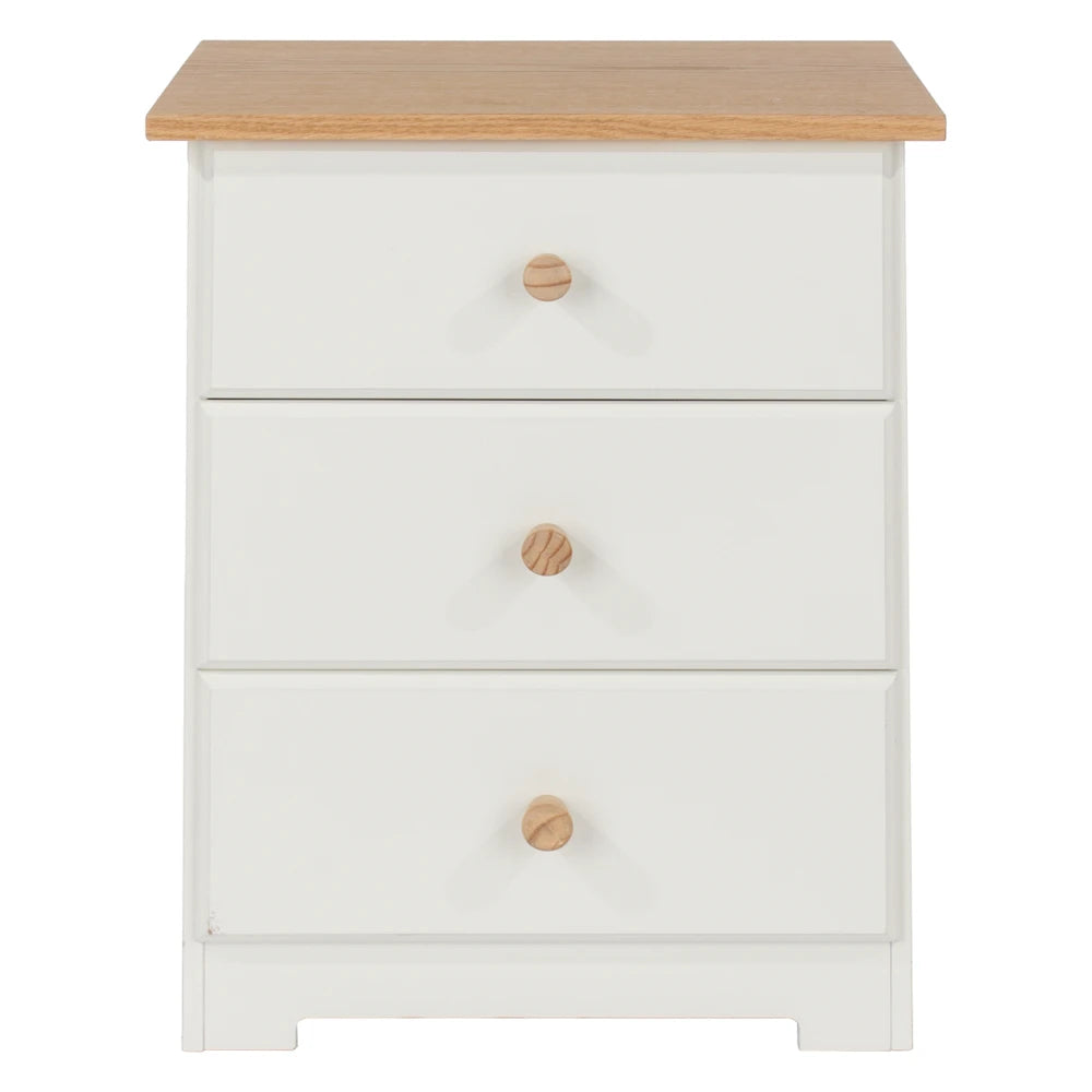 Core Products Colorado 3 Drawer Bedside Cabinet