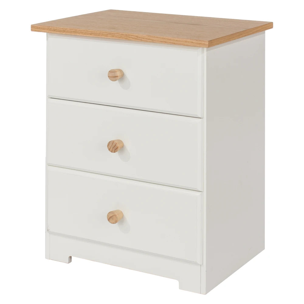 Core Products Colorado 3 Drawer Bedside Cabinet