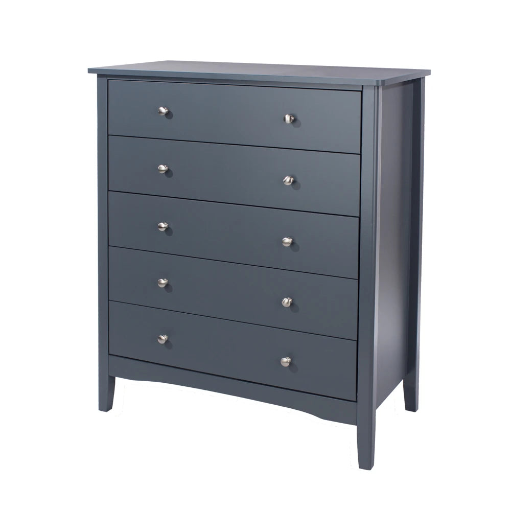 Core Products Como Blue 5 Drawer Chest