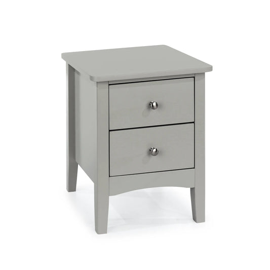 Core Products Como Grey 2 Petite Drawer Bedside Cabinet