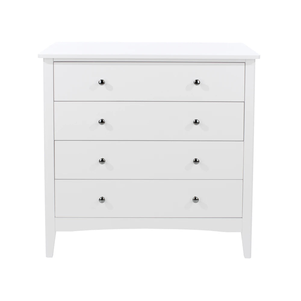 Core Products Como White 4 Drawer Chest