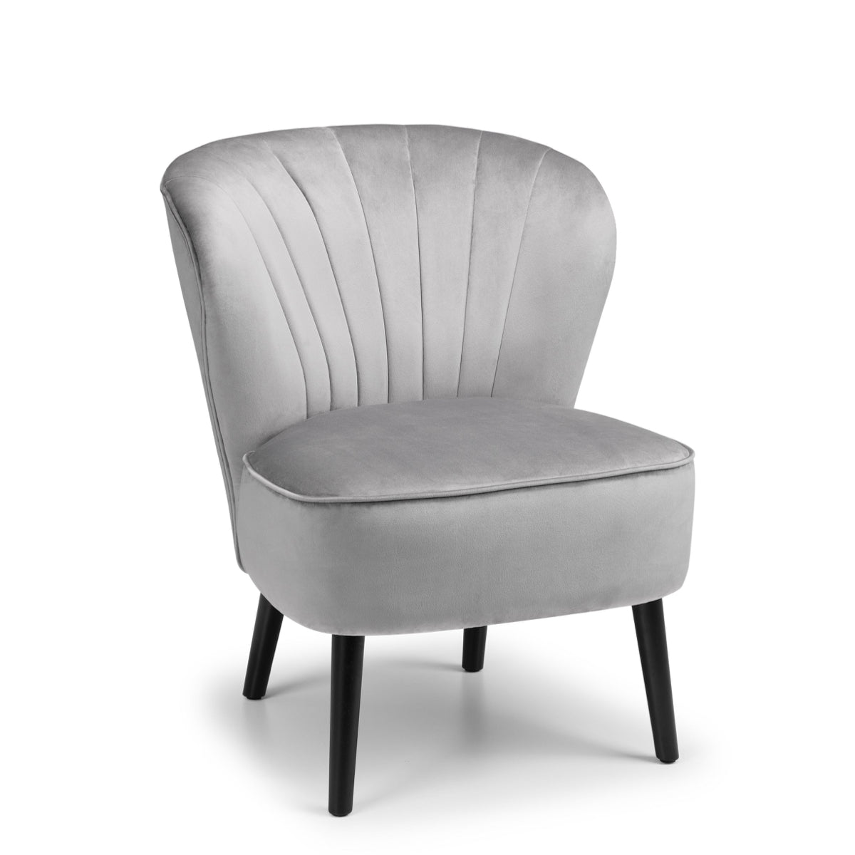 Julian Bowen, Coco Velvet Accent Chair, Grey