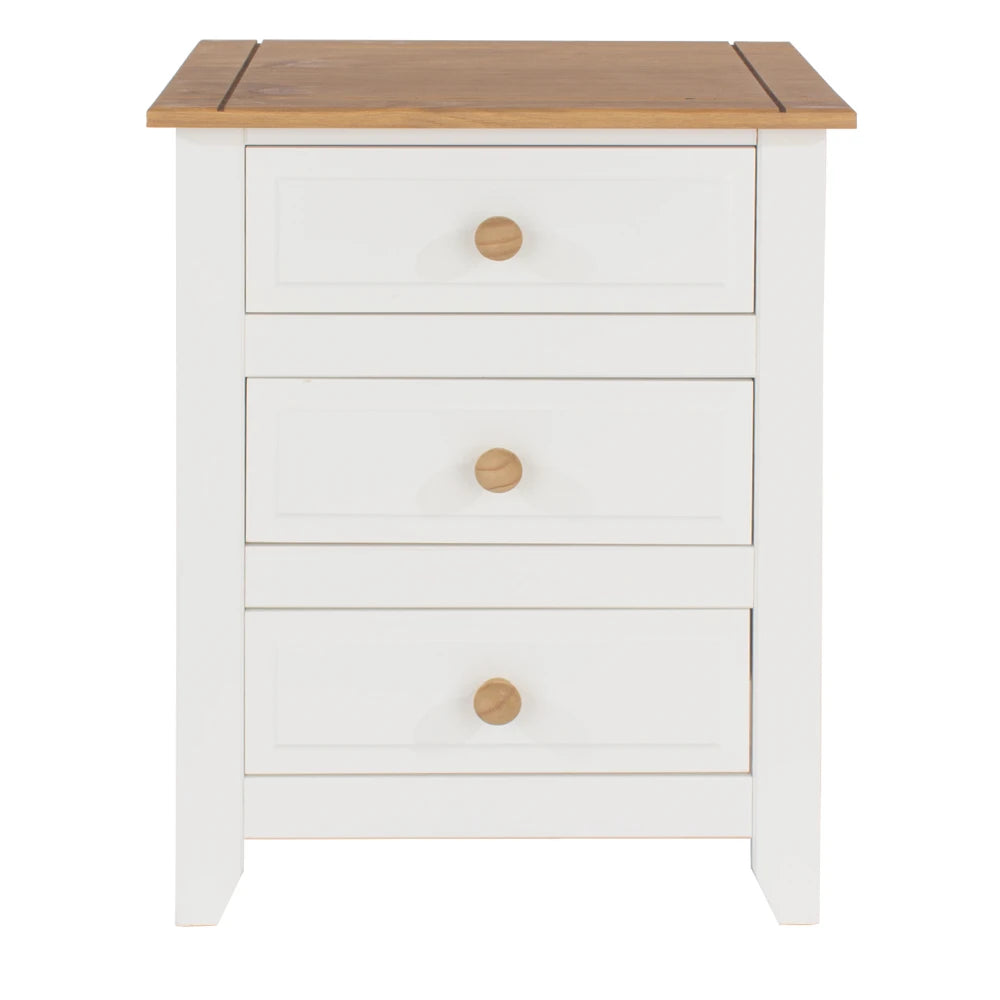 Core Products Capri 3 Drawer Bedside Cabinet