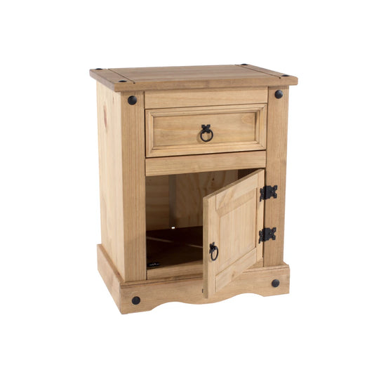 Core Products Corona 1 Door, 1 Drawer Bedside Cabinet