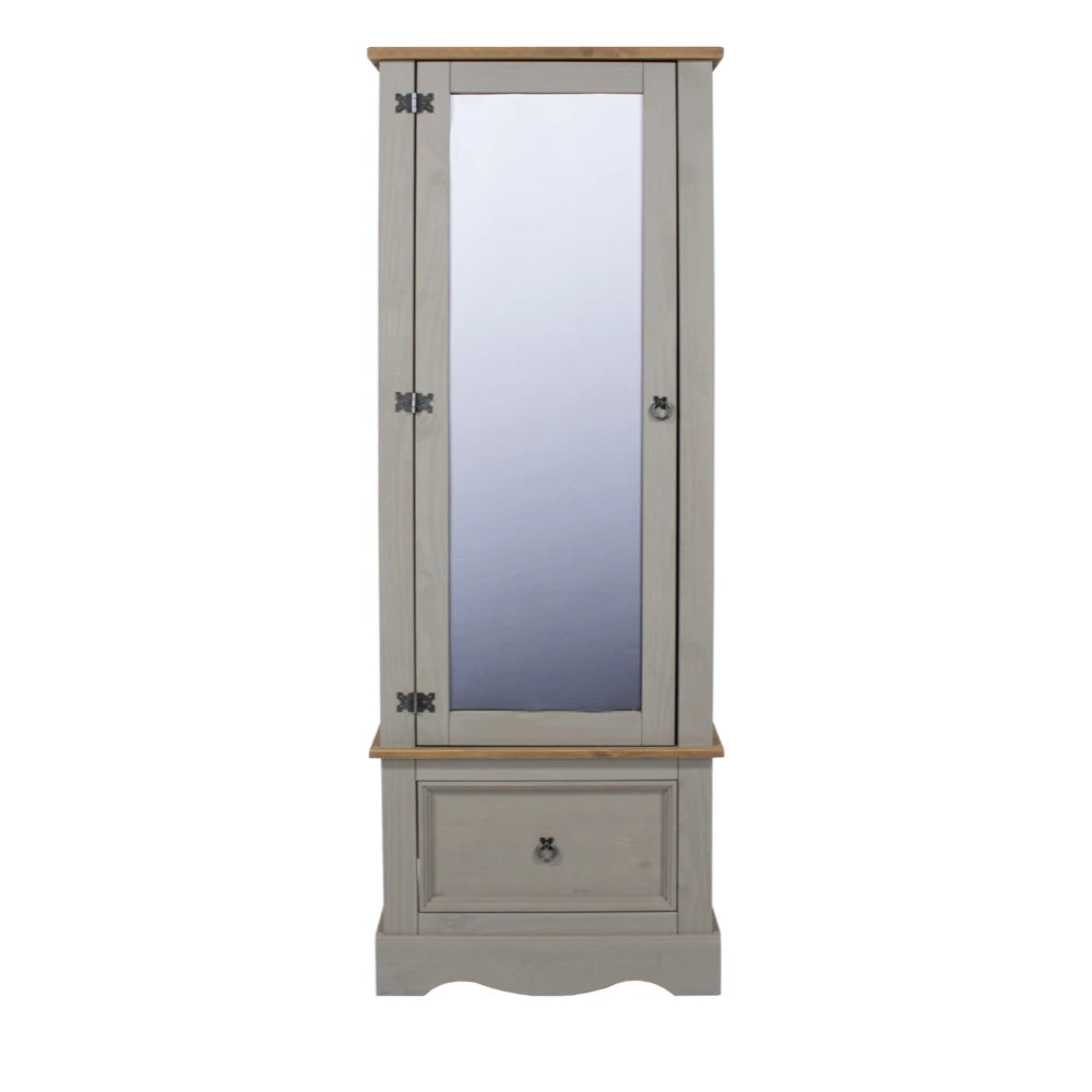 Core Products Corona Grey Armoire With Mirrored Door