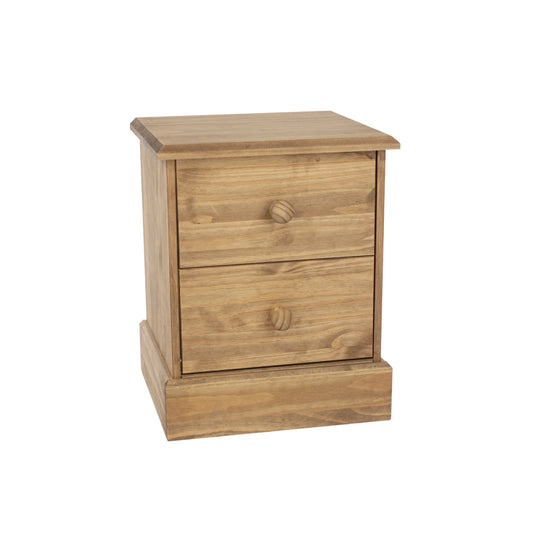 Core Products Cotswold 2 Drawer Bedside Cabinet