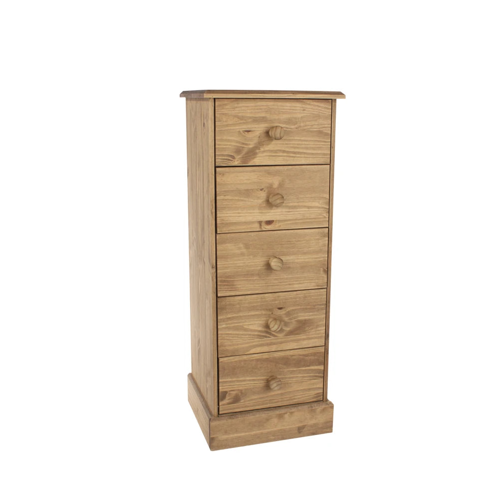 Core Products Cotswold 5 Drawer Narrow Chest