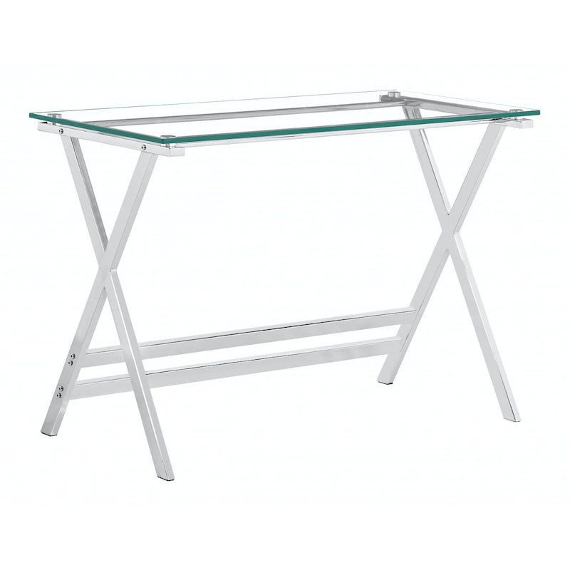Heartlands Furniture Cadet Console Table Glass with Metal legs
