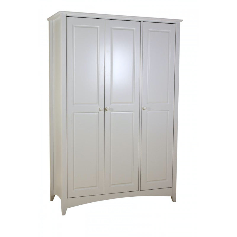 Heartlands Furniture Chelsea White Wardrobe 3 Door