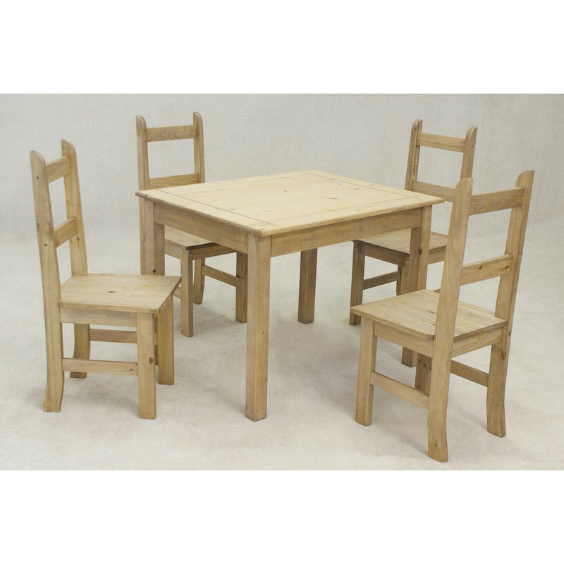 Heartlands Furniture Coba Mexican Dining Set with 4 Chairs