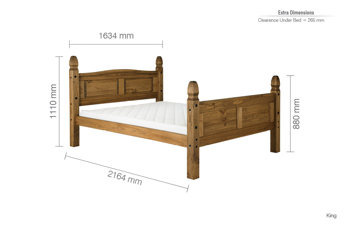 Birlea Corona High End 5ft Kingsize Bed Frame