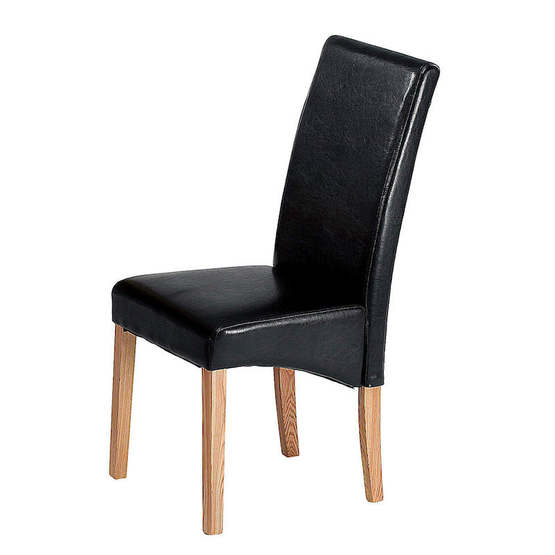 Heartlands Furniture Cyprus Chair Solid Ashwood Black