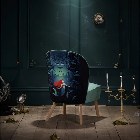 Disney Home, Little Mermaid Accent Chair, Green