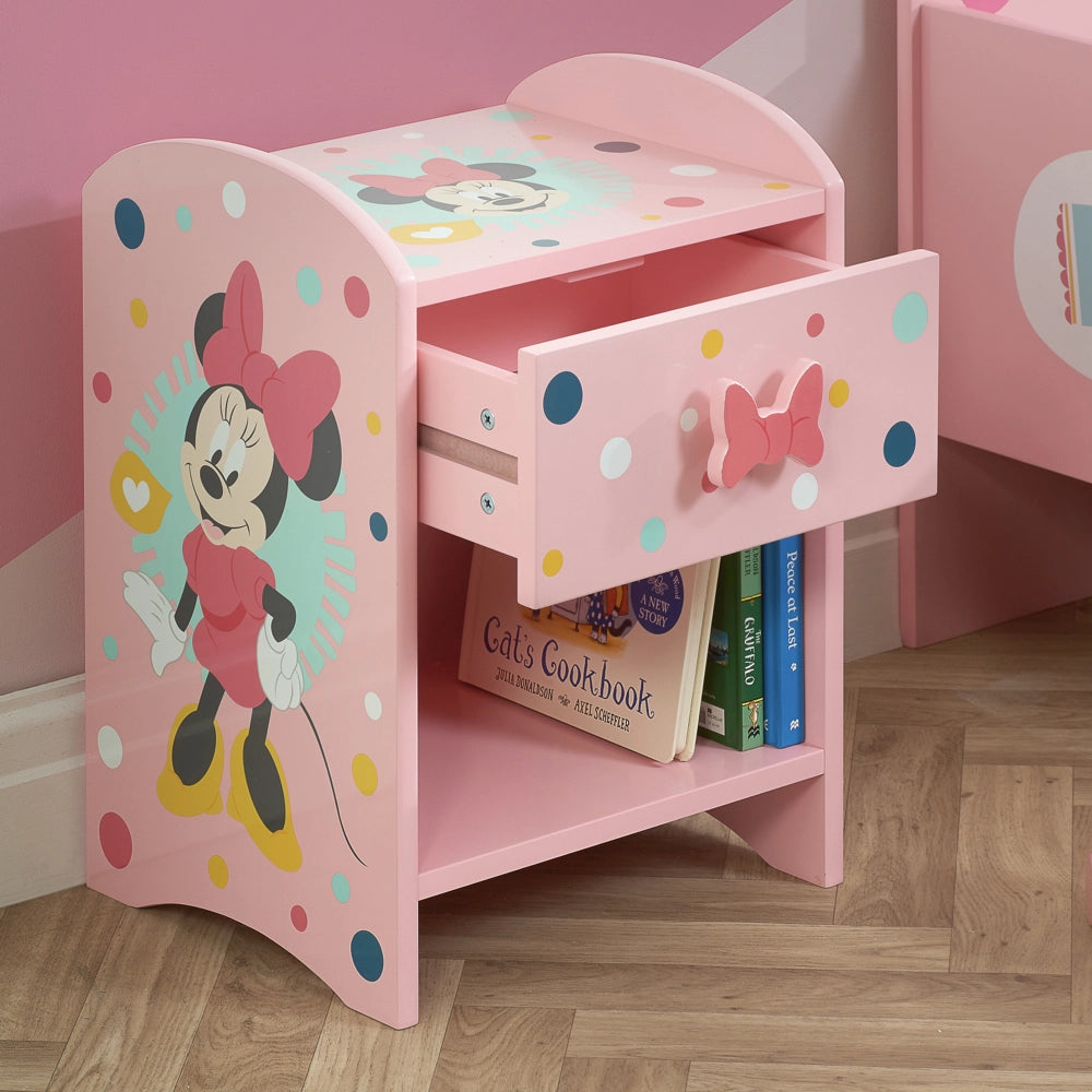 Disney Home, Minnie Mouse Bedside Table, Pink