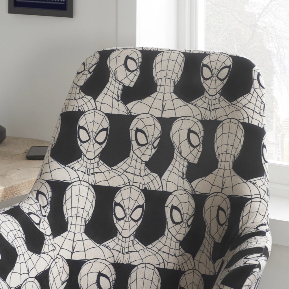 Disney Home, Spider-man Egg Swivel Chair, Black & White