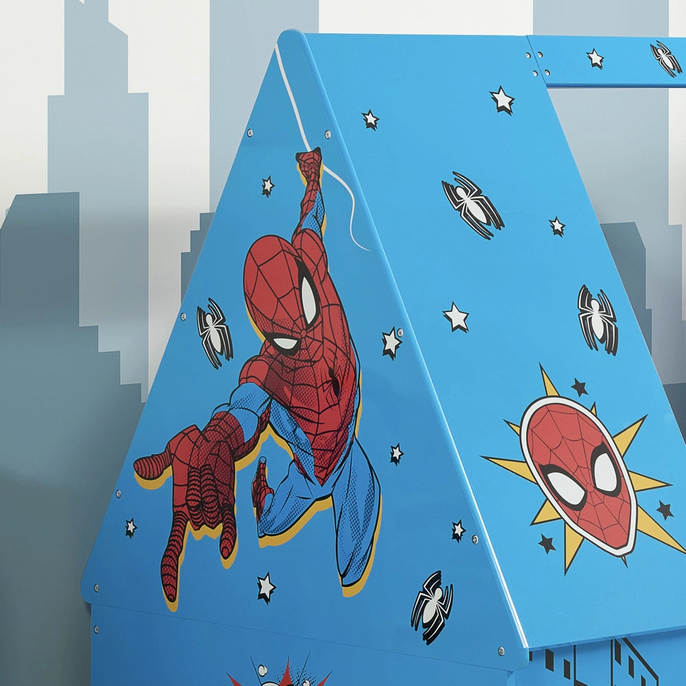 Disney Home, Spider-man Single Tent Bed, Blue