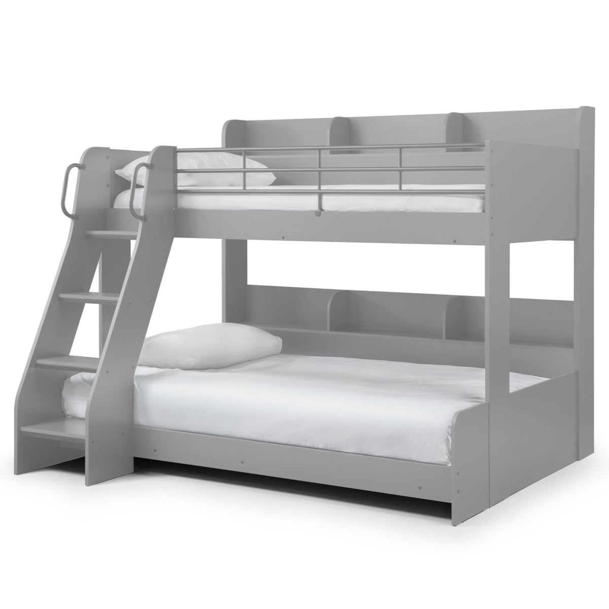 Julian Bowen, Domino Triple Sleeper Bed Frame, Light Grey