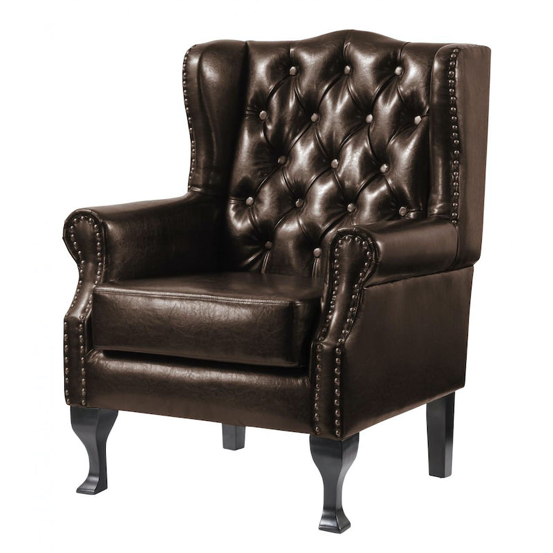 Heartlands Furniture Dorchester PU Arm Chair Brown