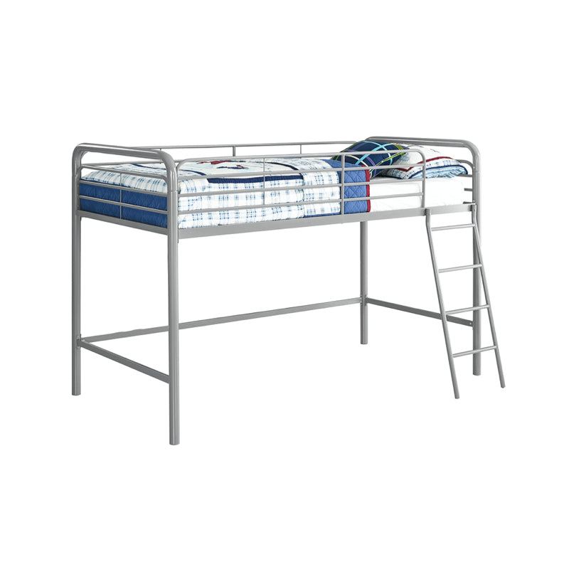 Dorel 3ft Single Midsleeper Bunk Bed Frame, Silver & Grey