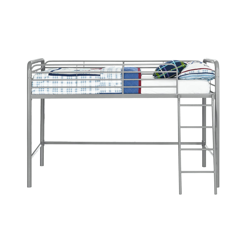 Dorel 3ft Single Midsleeper Bunk Bed Frame, Silver & Grey
