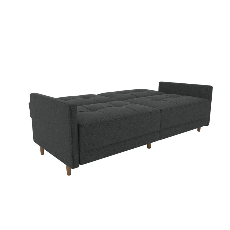 Dorel Andora Sprung Seat Sofa Bed, Linen Grey
