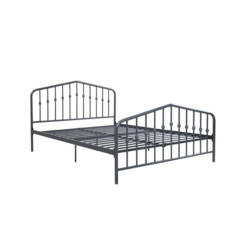 Dorel Bushwick 4ft 6in Double Metal Bed Frame, Grey