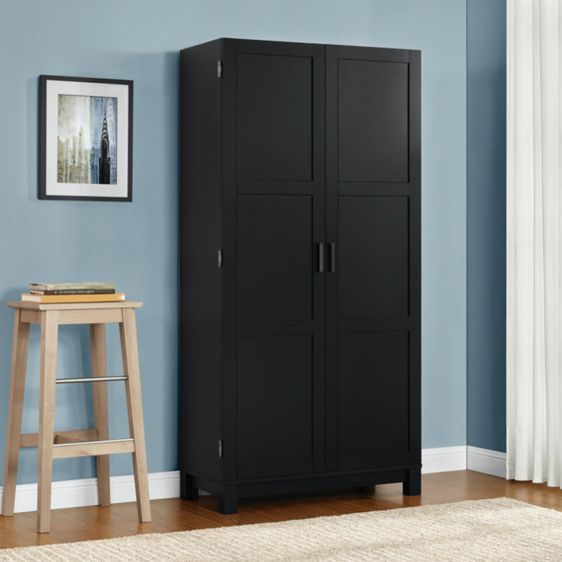 Dorel Carver 64"Storage Cabinet, Black