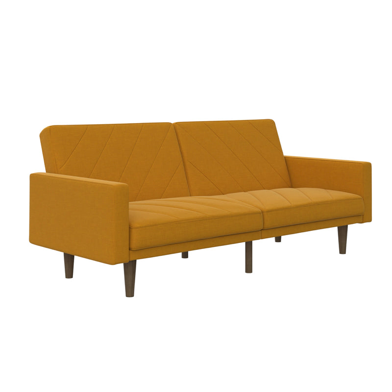 Dorel Paxson Clic Clac Sofa Bed, Mustard Linen