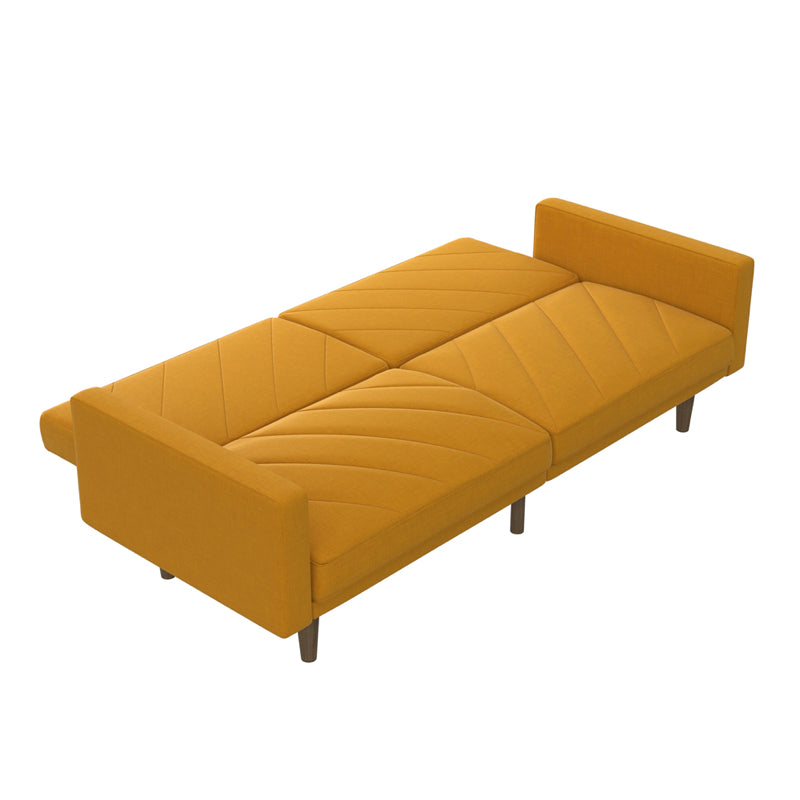 Dorel Paxson Clic Clac Sofa Bed, Mustard Linen