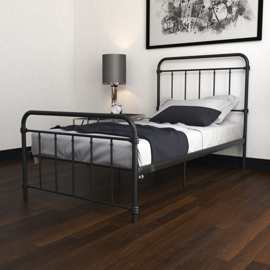 Dorel Wallace 3ft Single Metal Bed Frame, Black