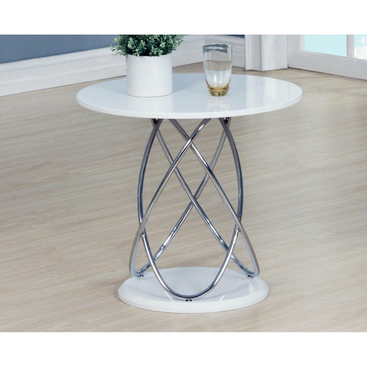 Heartlands Furniture Eclipse White High Gloss Lamp Table