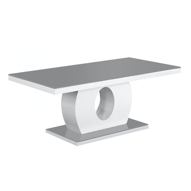 Heartlands Furniture Edenhall Grey Glass Coffee Table Grey & White HG