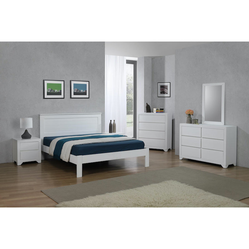 Heartlands Furniture Etna 4 Foot Bed White