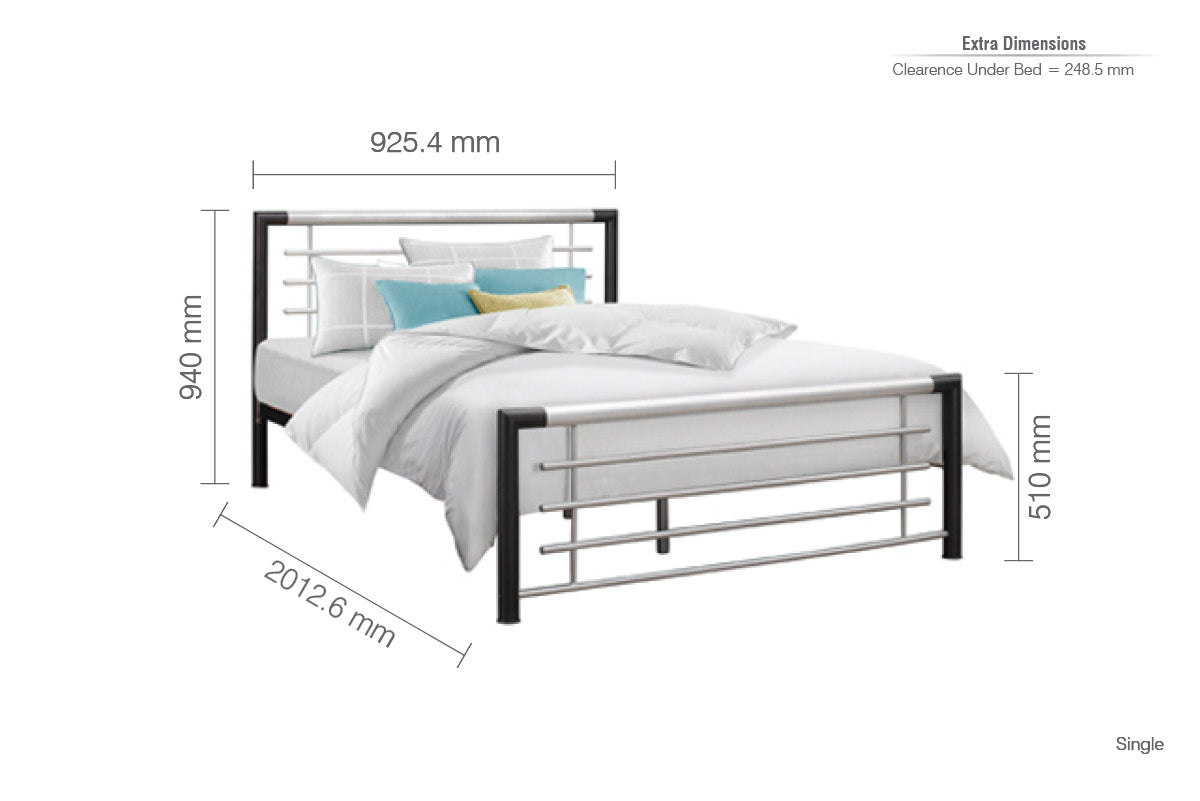 Birlea Faro 3ft Single Bed Frame