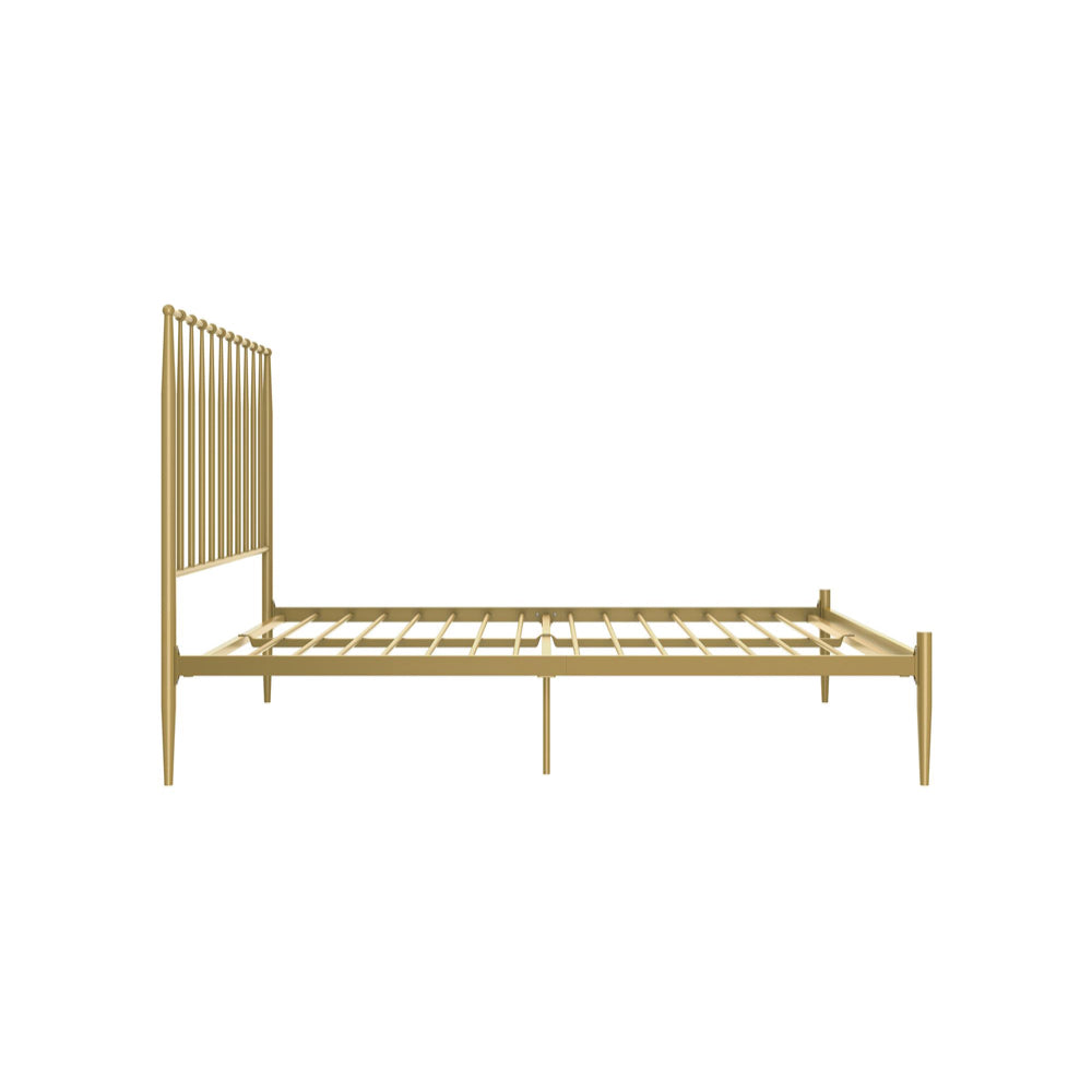 Dorel Home, Giulia 4ft 6in Double Metal Bed Frame, Gold