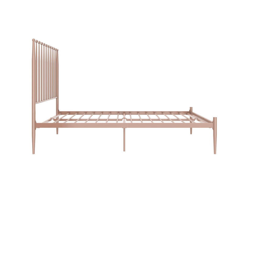 Dorel Home, Giulia 5ft King Size Metal Bed Frame, Millennial Pink