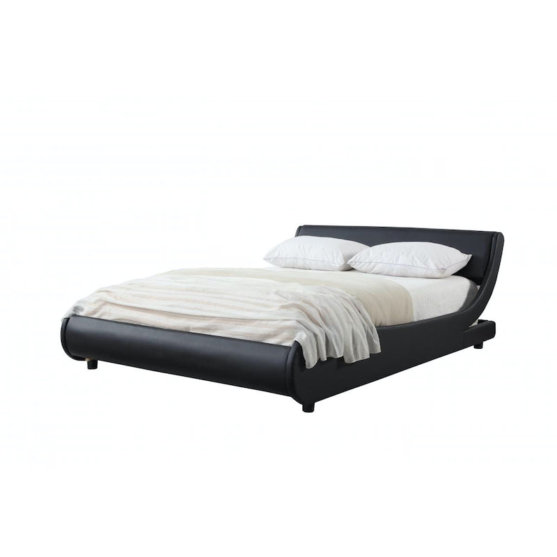 Heartlands Furniture Griffin PVC King Size Bed Black