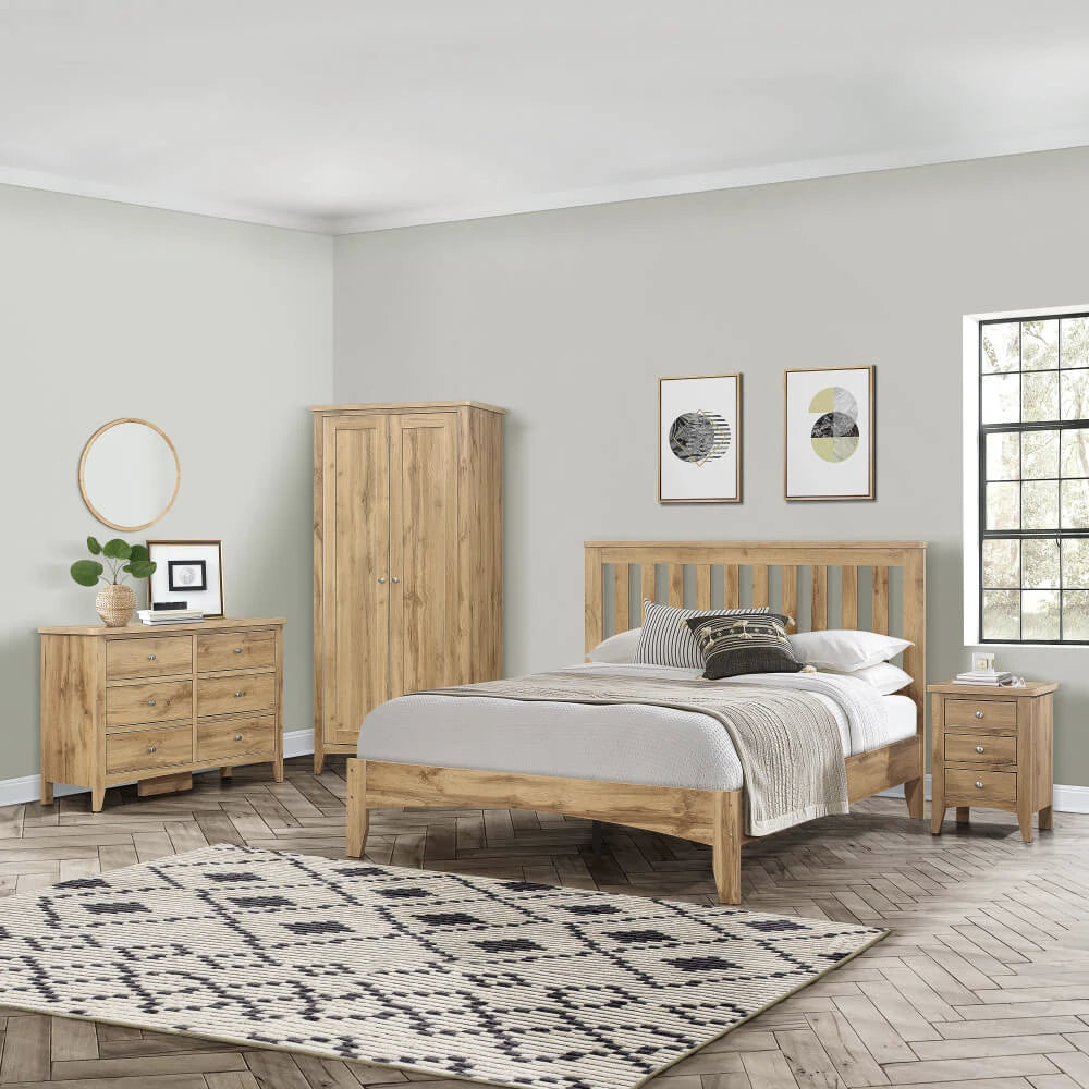 Birlea Hampstead 5ft King Wooden Bed Frame, Brown