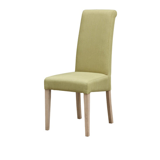 Heartlands Furniture Hanbury Fabric Chair Solid Rubberwood Olive