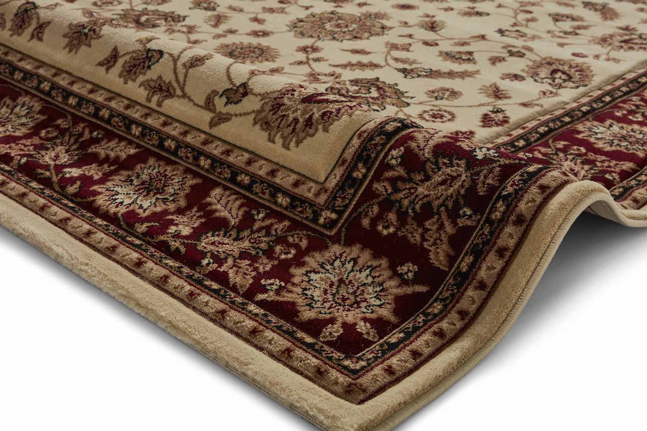 Think Rugs Heritage 993 Ivory and Red Rug