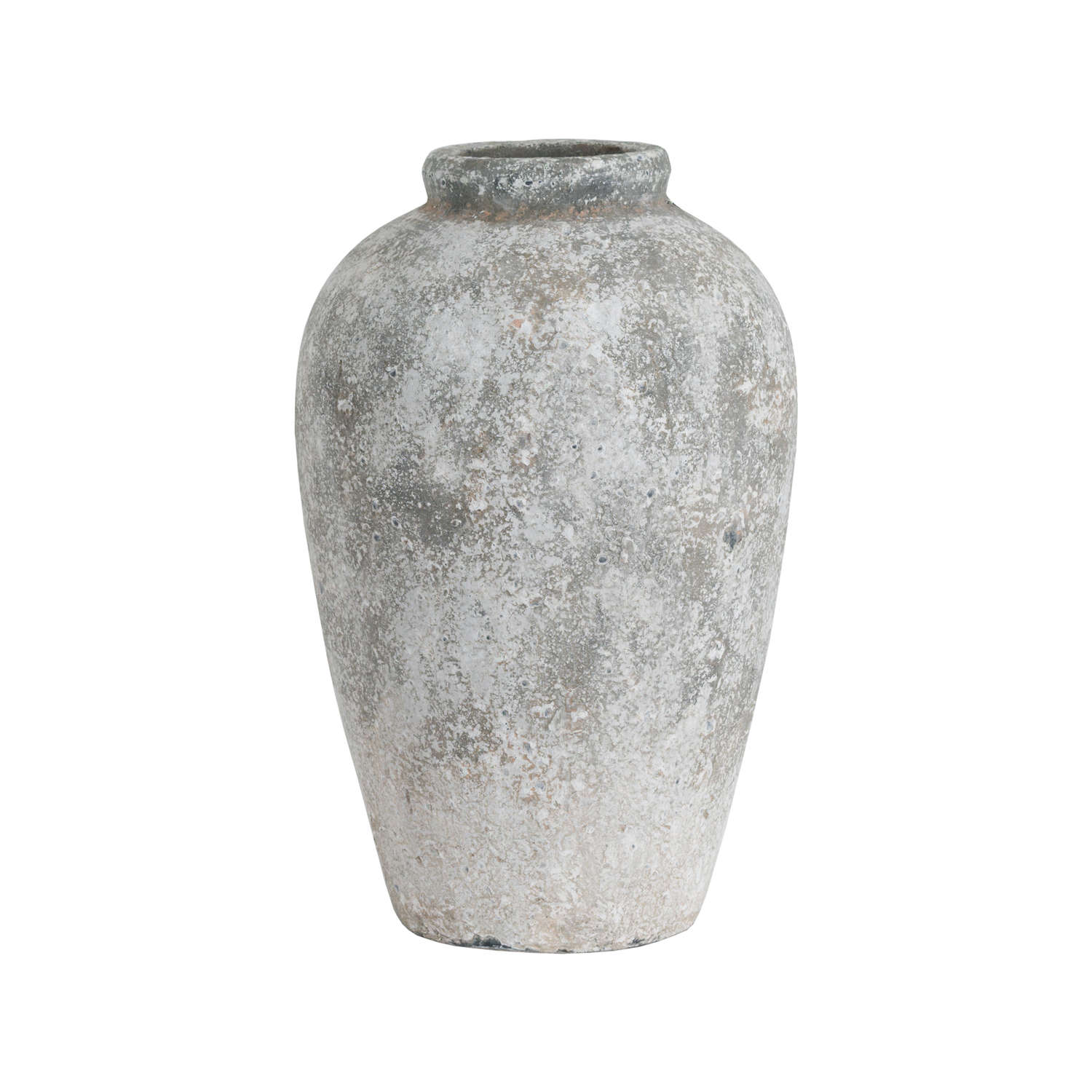 Hill Interiors Aged Stone Tall Ceramic Vase