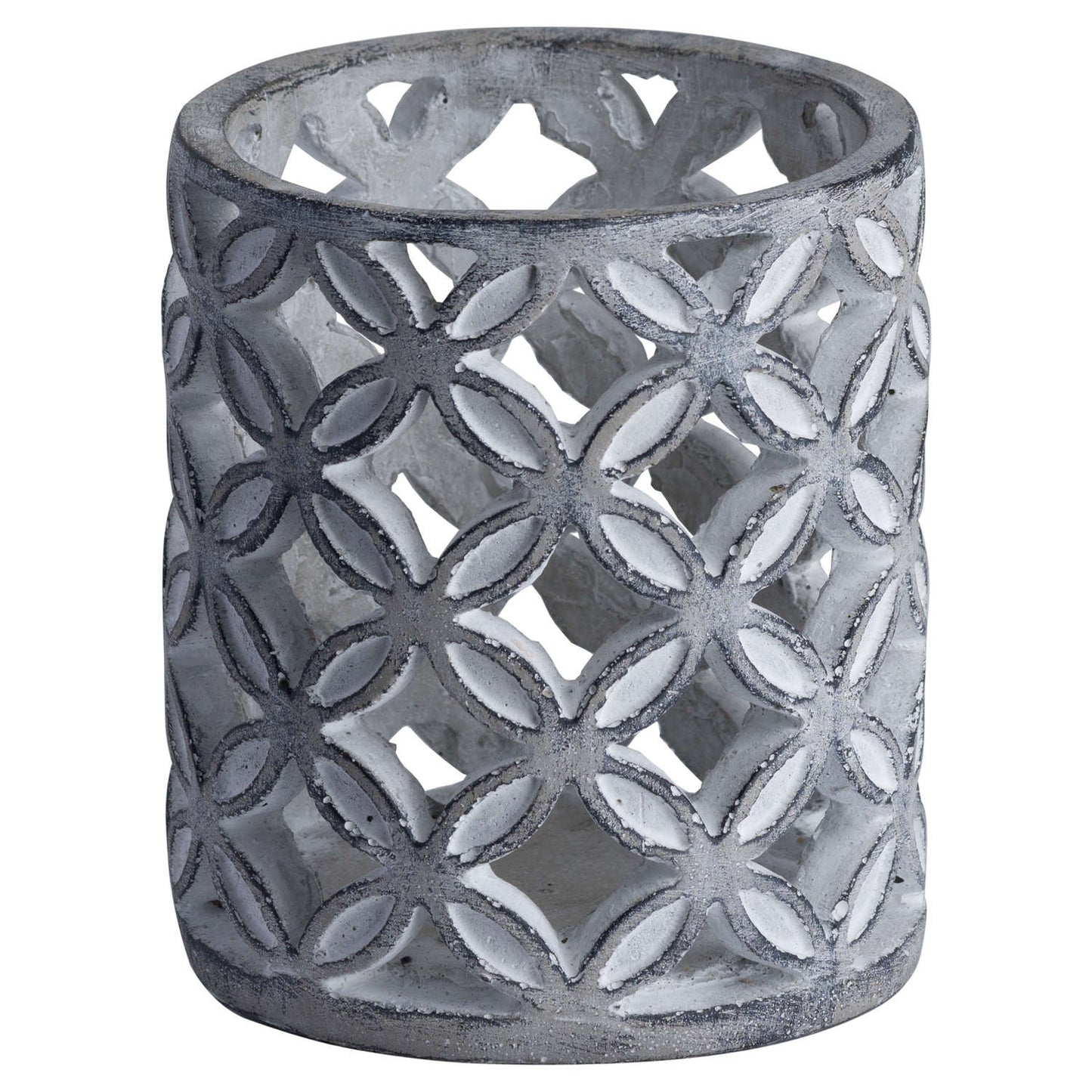 Hill Interiors Geometric Stone Candle Sconce