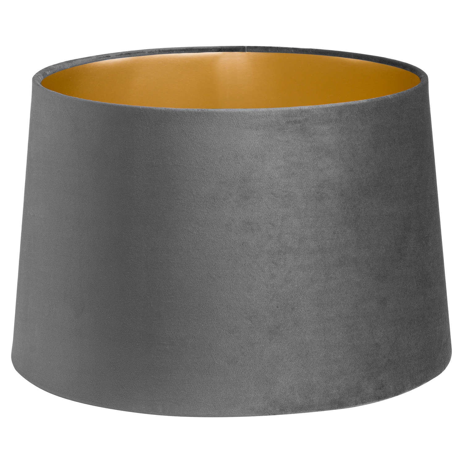 Hill Interiors Grey Velvet Lamp And Ceiling Shade