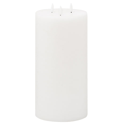 Hill Interiors Luxe Collection Natural Glow 6x12 LED White Candle