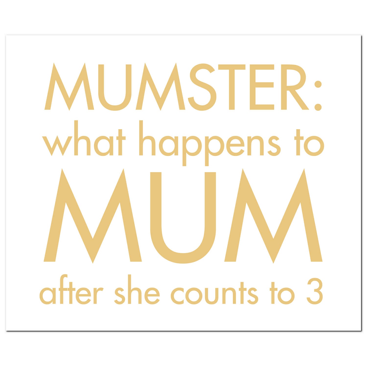 Hill Interiors Mumster: What Happens To Mum After She Gold Foil Plaque