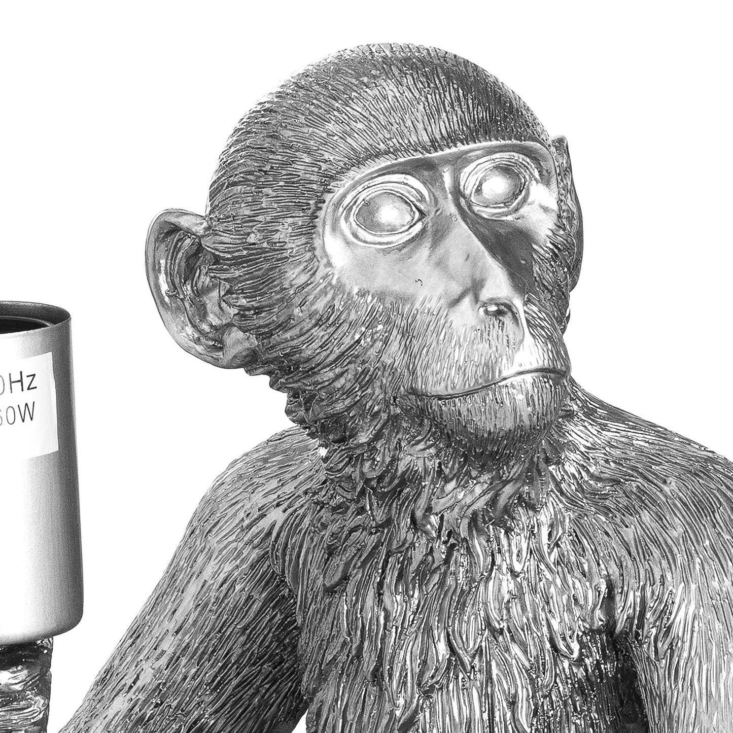 Hill Interiors Ringo The Monkey Silver Table Lamp